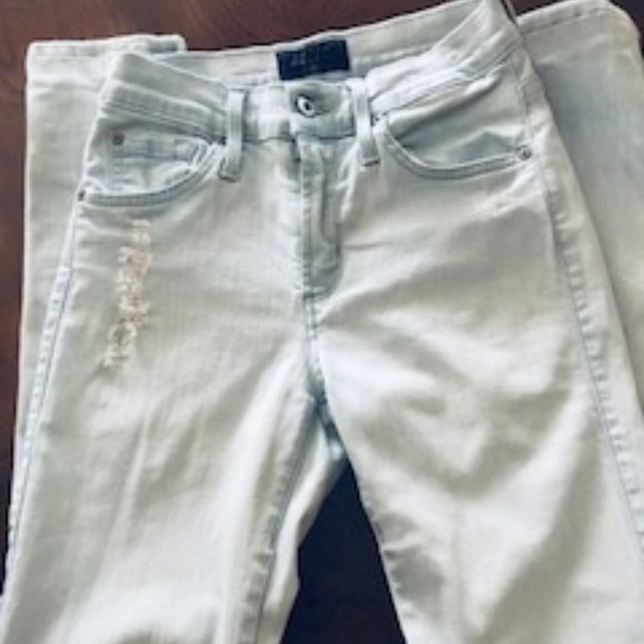 ames Jeans Twiggy Light Blue Distressed Jeans